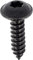 Tornillo de chapa de cabeza redonda grande RLX Torx en blíster, 4,2 mm x 16 mm, NFE 25-655, zinc negro, lote de 20