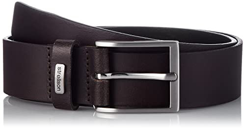 Strellson Premium Herren 3061 Gürtel, Dunkelbraun, 80
