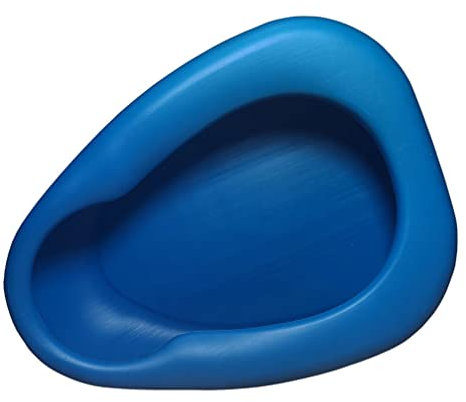 Stapelbare Bettpfanne, Gesundheitspflege, Medizinisches Zubehör für bettlägerige Patienten, ältere Menschen, Männer und Frauen, Blau