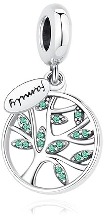 Nbsameng Charm Plata de Ley 925,Compatible con Pulseras y Pulseras Europeas,Colgante de mariposa (Árbol de la vida)