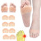 Fußpads Silikon, 8 Stück Silikon Vorfuß Pad Gel Vorfußpolster Fußpads,Metatarsal Pads, Mittelfußpolster für Lindern Sie Fußschmerzen und Schützen Sie Die Fußsohlen