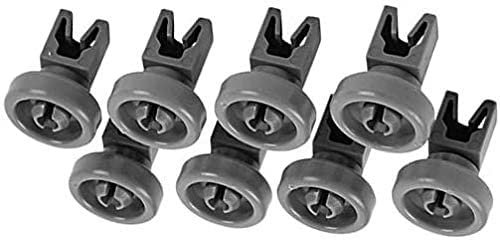 KIT 8 RUOTE CESTO SUPERIORE PER LAVASTOVIGLIE REX - ELECTROLUX
