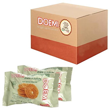 Biscotti Doemi Monodose Integrali Senza Zucchero 80 x 30g Monoporzione Hotel