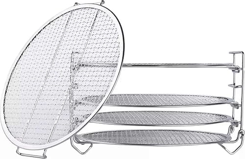 Ziva Instant Topf Edelstahl Wäscheständer - 5 Schichten - Geeignet für Crisp 8 Liter