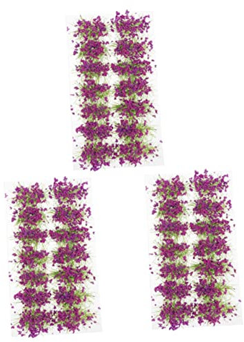 YARNOW Gefälscht 3 Boxen Für Büsche Grashaufen Vegetation Outdoor Siamesisch Heimwerkermaterial Statische Konstruktion Miniaturlayout Sandtisch Modellgruppen Materialien Landschaft