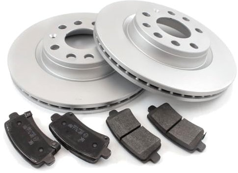 Bremsenset Vorderachse erstellt mit BOSCH Bremsscheiben Scheibenbremsen Ø257.4 belüftet vorne + Bremsbeläge Bremsklötze für Corsa D Adam