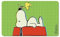 Logoshirt® Peanuts I Snoopy & Woodstock I Authentic Peanuts I Frühstücksbrettchen I Schneidebrett I 23x14cm I spülmaschinenfest & hitzebeständig I Lizenziertes Originaldesign