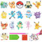 MUSEDAY Diamand Painting Kinder Set Diamant Aufkleber Kit Diamant Malerei Kits 16 Stück Diamond Painting Sticker Diamant Malerei für Kinder Jungen Mädchen