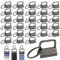 60 Stück Schlüsselband Rohlinge 25mm Wristlet Hardware Klemmschließeanhänger Schlüsselanhänger Schnallen Klemmverschluss Schlüsselanhänger Hardware Anhänger Armband Hardware mit Schlüsselring(Schwarz)