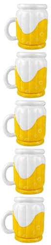 Alipis 5pcs Inflatable Beer Ice Bucket Outdoor PVC Pool Party Dining Table