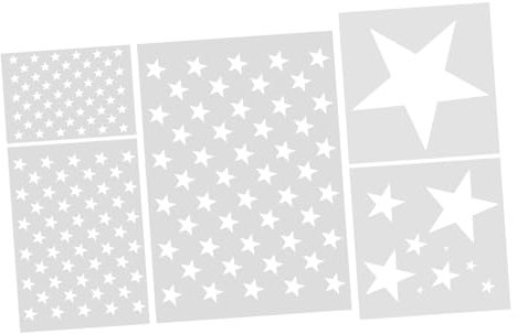 DIYEAH 5stücke Schablonen Zum Malen Aus Pp-material Wasserabwaschbar Und Wiederverwendbar Dekorative Schablonen Für Diy-projekte Scrapbooking Planer Und Mehr Leicht Und Tragbar