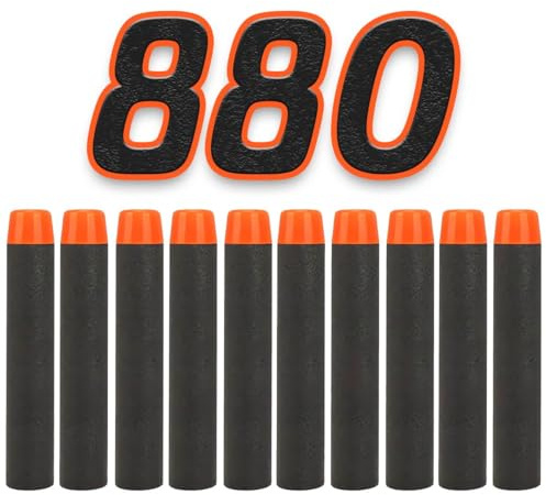 König Design Nerf Pfeile - 880 Stück Nerf Darts Nerf Munition Pfeile Dart Bullets Refill Darts Foam Pfeile für N-Strike Elite Blasters Series Hasbro Fortnite