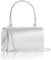 Larcenciel Clutch Silber, Glitzer Kleine Tasche mit Abnehmbarer Kette, Elegant Crossbody Damen Handtaschen mit Metall Henkel, PU-Leder Umhängetasche Abendtasche für Hochzeit, Party, Date, 17x5x10CM