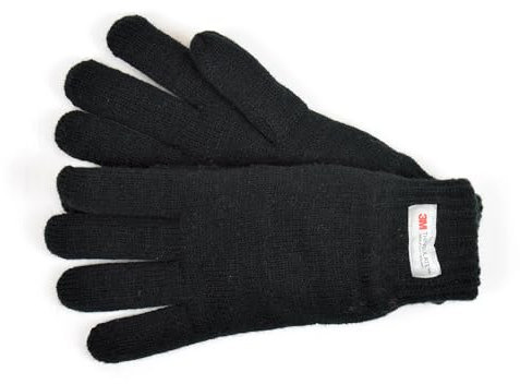 Damen Thinsulate Strickhandschuhe GL137, Schwarz, 1 Paar, schwarz, Einheitsgröße