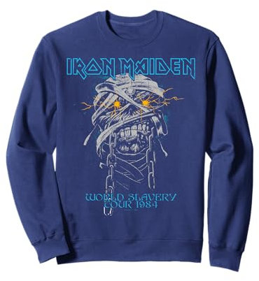 Iron Maiden - Powerslave Head Mummy Navy Sweatshirt