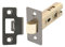 Black Nickel Plated Fire Door Tubular Latch 63 mm Bolt-Through - CE Rated
