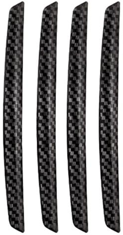 4 Pcs Car Universal Carbon Fiber Door Guard, Decorative Door Protector, Door Edge Protection Strip, Bumper Guard, Anti-collision Door Protector