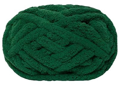 Strickgarn, grob gestrickt, für Decken, Handstricken, super weich, große Jumbo-Decke, dicke Wolle, Nr. 24 Grün