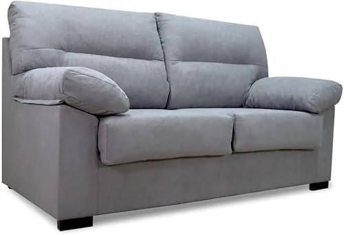 SHIITO | Modelo Kingston - Sofá de 3 Plazas para Confort y Relajación | Medidas 185 x 100 x 95 cm | Color Gris Marengo