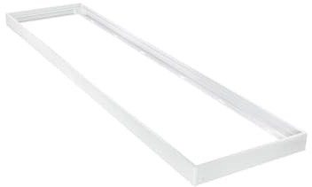 Einbaurahmen für reduzierte LED-Panels 30x120 – Weiß – Aluminium – 1198 x 298 x 43 mm