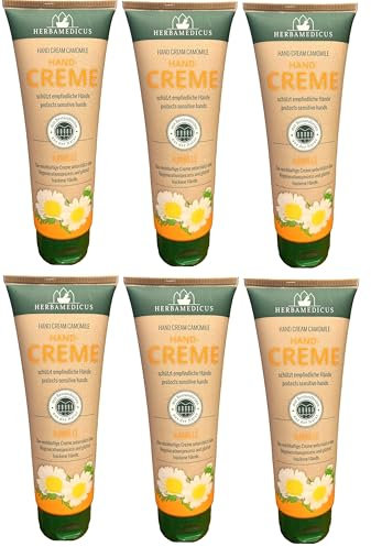6er Pack. Herbamedicus Handcreme Kamille empfindliche Hände, 6x 125ml
