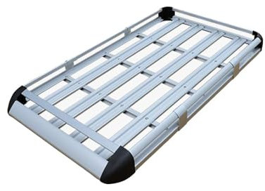MHysa Auto Dachgepäckträger Korbwanne Dachbox Dachträger Querträger kompatibel mit für BMW X5 E70 2007-2013, Silver 130cm*100cm