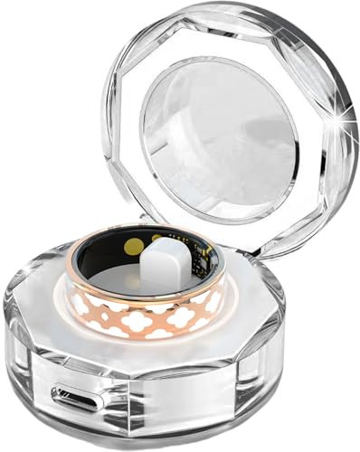 findtime Kabellose Ladecase Smart Ring Ladestation für Fitness Ring R10M Smartring Ladebox Ladecase ohne Ring