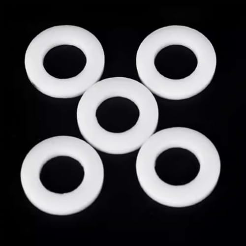 Runde flache Unterlegscheibe，. 5 Stück PTFE-Dichtungsscheibe, flache Unterlegscheibe, ID 20 22 35 mm, Kunststoff-Unterlegscheiben, Abstandshalter, Dicke 2 mm(22x32x2mm)