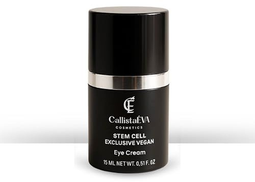 CallistaÉVA Vegane Stammzellen Augencreme [Made in Germany] – Anti-Aging Pflege gegen Augenringe, Schwellungen & Falten – Mit Hyaluron & Apfel-Stammzellen – 15ml