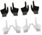 HANABASS 4Pairs Graphene Finger Gaming Gloves for Enhanced Precision and Comfort Touchscreen Gaming Billiards Fits Various Hand for E-sports Enthusiasts