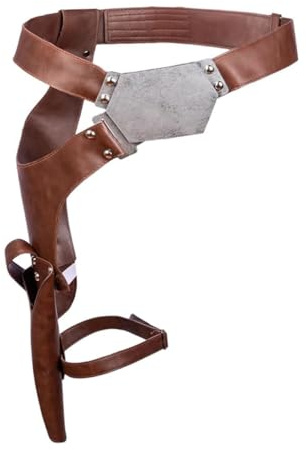 Novanime Halloween-Gürtel mit Blaster-Holster, Cosplay-Kostüm, Erwachsene, Herren, Halloween-Requisiten-Zubehör
