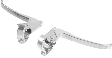Silber Rollstuhl Bremshebel, aus Metall, 1 Paar | Flexible Handbremse, Gratfrei Verarbeitet, Ersatz für Rollstuhl Bremshebel, Zubehör für Rollstuhl