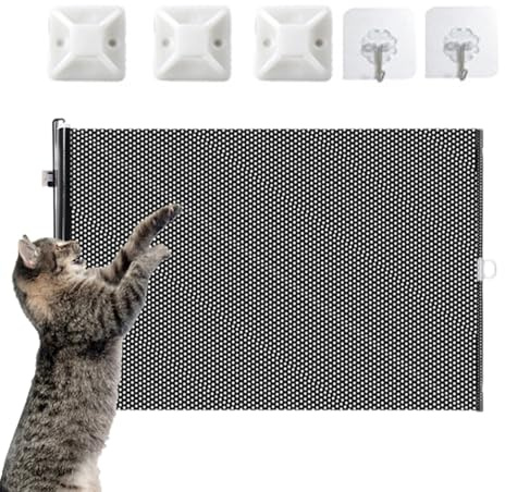 Barrières Rétractables pour Chiens - Grille Escamotable D'intérieur Discret - Clôture Pliable Anti-Saut Sécurité Enfant Réglable Avec Ventouses 50x125cm Pour Portes Et Couloirs