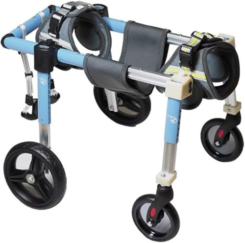Carrello Per La Mobilità Del Cane, Cani Anziani Sedia A Rotelle,Supporto Regolabile Per Animali Domestici Con 4 Ruote Per Cani Disabili,Carrozzina Per Cani Per Zampe Anteriori E Posteriori XL