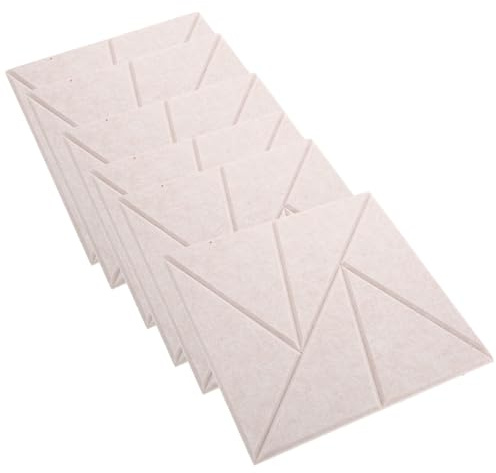 GALPADA 6pcs High Density Acoustic Treatment Sound Absorbing Board for Gaming Ceiling Wall Noise Reduction