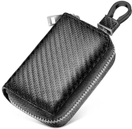 Generico Busta per chiavi auto Portachiavi con cerniera antisegnale Borsa di stoccaggio antiefrode
