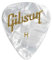 Gibson Pearloid White Picks, 12 Pack, Heavy