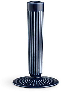 Kähler Kerzenständer H16 cm Hammershøi dänisches Design Handarbeit Zeitlos, blau
