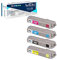 LCL C542 Schwarz Toner kompatibel für Oki C532 C542 MC563 MC573 kompatibel für Oki Farblaserdrucker C532dn C542dn MC563dn MC573dn (Schwarz Cyan Magenta Gelb, 4-Pack)