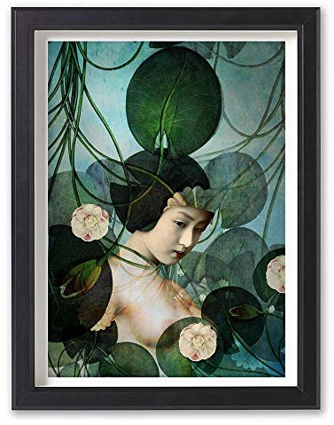 Cathrin Welz-Stein Hochwertiger Kunstdruck Poster Print – Tangled - Künstlerin A4-210mm x 297mm Badezimmer Deko Bilder Wohnzimmer Poster & Kunstdrucke | Lieferung ohne Rahmen