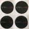 Aufkleber für Opel VX Line Alufelgen, gewölbt, 4 Stück, Corsa Insignia Astra Rot (45 mm)