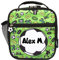 Fringoo Personalised Kids Lunch Bag Thermal Insulated 2 Compartment Cooler Bag with Side Mesh Pocket Nursery School Travel Lunchie (Football)