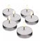 Virsus 100 Pezzi Tealight Candele Gelsomino - Durata 4 Ore - Tea Light Candeline Cera antigoccia Gelsomino Lumini di Colore Bianco Naturale