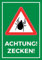 Achtung Zecken Schild | DIN A 5 | Zeckenschild | Vorsicht Zeckengefahr (Alu-Verbundplatte)