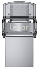 Clé Dual Drive USB 3.0 Lexar JumpDrive D35c 64 Go Gris