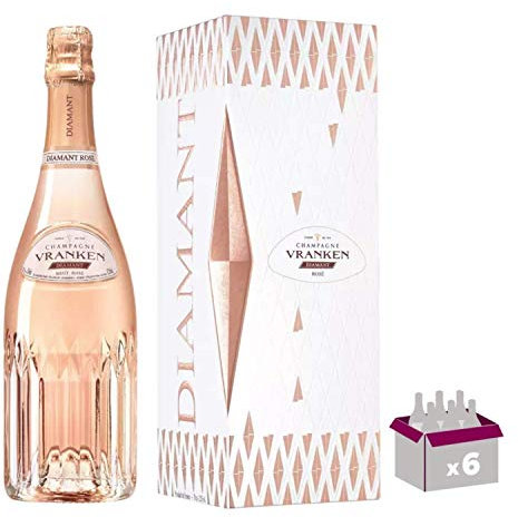 Champagne Vranken - Diamant Rosé - In confezione regalo 6 * 75cl