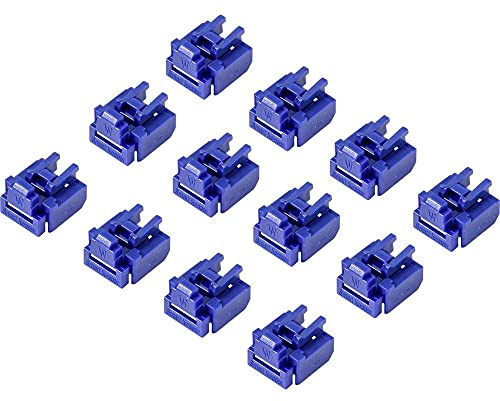 Renkforce RJ45 LAN Port Schloss RF-4695228 12er Set Blau RF-4695228