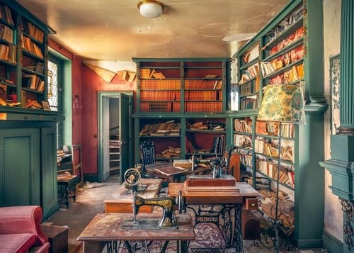 Ravensburger Puzzle - Singer Library - Lost Places 1000 Teile