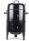 Grilltonne, Räuchergrill Smoker 3 in 1 BBQ Holzkohlegrill Geschmort Geräuchert Gegrillt Räucherofen Grill Tonne mit Deckel Thermometer für Garten Terrasse