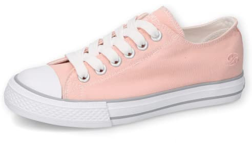 Dockers by Gerli Damen Low-Top Sneaker, Frauen Halbschuhe,Women's,Woman,Lady,Ladies,Halbschuhe,straßenschuhe,Turnschuhe,pfirsich,41 EU / 7.5 UK